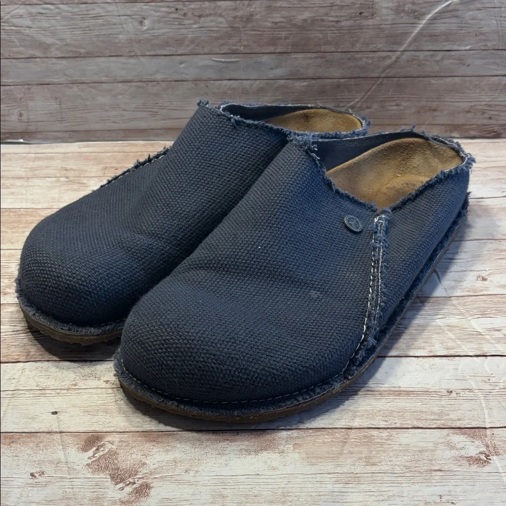 Birkenstock Zermatt Canvas Textile clogs in Midnight Blue size 46